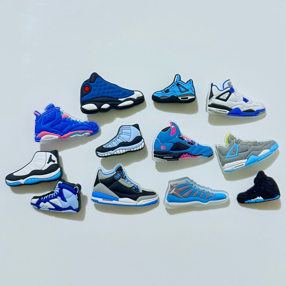 12 Sneakers Croc Charms Jibbit Shoe Charm Disney Croc Charms